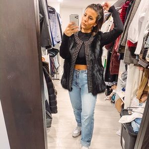 Jocelyn Fox Belly Vest 100% Genuine Fur